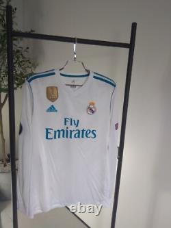 Ronaldo Real Madrid Long Sleeve Home football shirt 2017 2018 Adidas Men M ig93