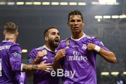 Ronaldo Real Madrid UCL Final 2017 match issued player shirt Adizero jersey CR7