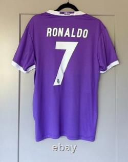 Ronaldo T-Shirt #7 Real Madrid 2016-2017 UEFA Ronaldo Short Sleeve