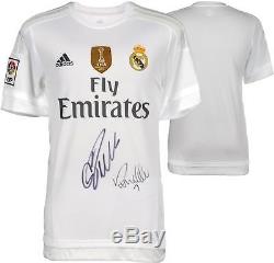 Ronaldo and Christiano Ronaldo Real Madrid Dual Autographed Jersey