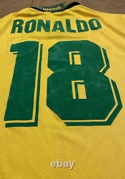 Ronaldo brasil jersey #18 Brazil Real Madrid 1996 100% Authentic Original