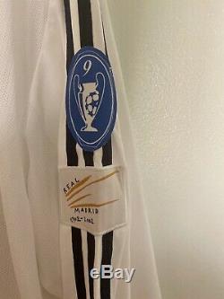 Ruben2002/03 Real Madrid Champions League Match Centenary Un Worn Shirt Jersey