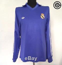 SANCHEZ #9 Real Madrid Adidas Originals Away Football Shirt Jersey 1985/86 (L)