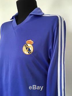 SANCHEZ #9 Real Madrid Adidas Originals Away Football Shirt Jersey 1985/86 (L)