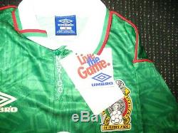 SANCHEZ Mexico Umbro 1993 COPA AMERICA Jersey Shirt Camiseta Real Madrid BNWT M