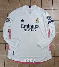 Sergio Garcia Real Madrid 20/21 Home Authentic Jersey Adidas Men's NWT LS XL