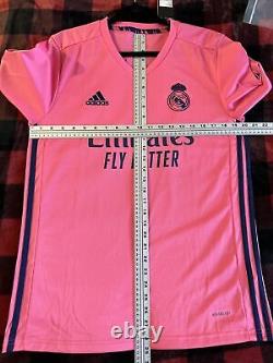 Sergio Ramos #4 Mens MEDIUM Real Madrid Away Pink Champions League Jersey