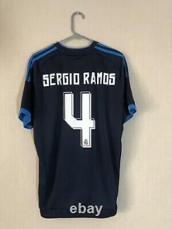 Sergio Ramos #4 Real Madrid 2015/16 Large 3rd Shirt Jersey Adidas BNWT