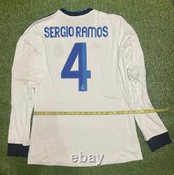Sergio Ramos#4 Real Madrid FC Home Kit Jersey season 2012/14 size L NWT