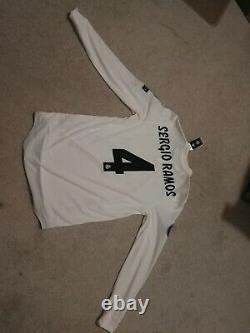 Sergio Ramos Authentic 18/19 Real Madrid L/S UCL Home Jersey