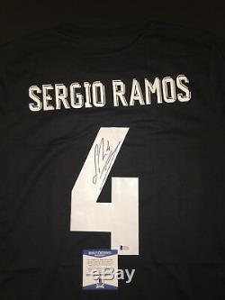 Sergio Ramos Real Madrid Autographed Sz L Jersey BAS Beckett Certified (JSA PSA)