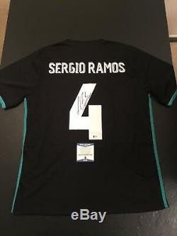 Sergio Ramos Real Madrid Autographed XL Jersey BAS Beckett Certified (JSA PSA)