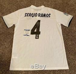 Sergio Ramos Real Madrid Signed Autographed Soccer Jersey BAS Beckett Certified