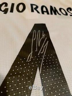 Sergio Ramos Real Madrid Signed Autographed Soccer Jersey BAS Beckett Certified