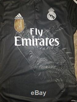 Sergio Ramos Real Madrid Y-3 Black Adidas Jersey Size M