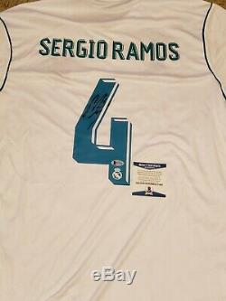 Sergio Ramos Signed Real Madrid 2018 FIFA WC Jersey Beckett COA
