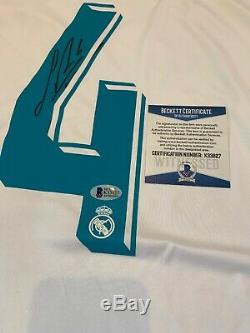 Sergio Ramos autographed authentic jersey Real Madrid C. F. Beckett