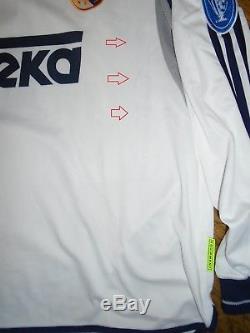Shirt / Jersey / Trikot Adidas Real Madrid 2000 2001 01 Champions Hierro