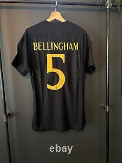 Slim Fit Jersey Real Madrid Away La Liga 23/24 Bellingham# 5 BLACK