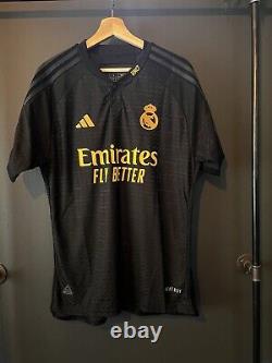 Slim Fit Jersey Real Madrid Away La Liga 23/24 Bellingham# 5 BLACK