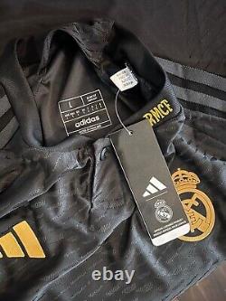 Slim Fit Jersey Real Madrid Away La Liga 23/24 Bellingham# 5 BLACK