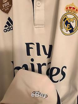 Spain Real Madrid Adizero Ronaldo Bale Era Uefa Player Issue Shirt Football XXL