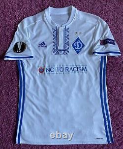 T-shirt Match Worn Dynamo Kiev shirt Jersey Dynamo Kiev Football Shirt Ukraine