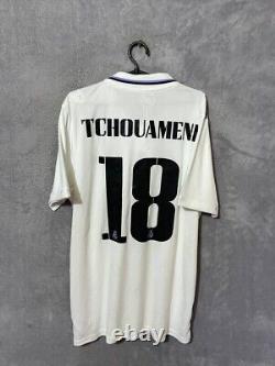 Tchouameni Real Madrid Jersey Home Football Shirt White Adidas Mens Size L