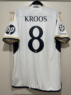 Toni Kroos #8 Men's XL Adidas Real Madrid Authentic Champions Final Jersey