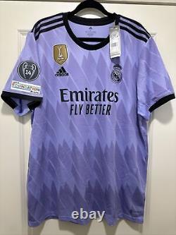 Toni Kroos #8 Mens EXTRA LARGE Adidas Real Madrid Away Champions League Jersey