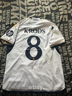 Toni Kroos Signed Real Madrid home Shirt With Coa Included