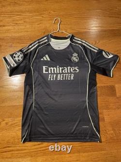 UCL Real Madrid 2025-26 Away Jersey #5 Bellingham Size Medium NWT