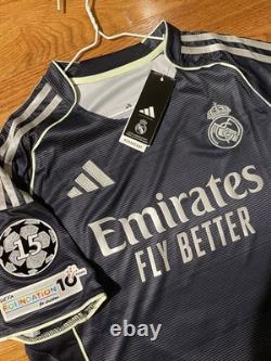UCL Real Madrid 2025-26 Away Jersey #5 Bellingham Size Medium NWT