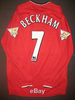 Umbro Manchester United David Beckham Long Sleeve Jersey Shirt Kit Real Madrid