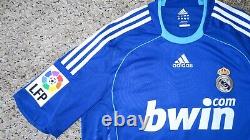VAN NISTELROOY #17 REAL MADRID Away 2008 Adidas Official Player Jersey Soccer L