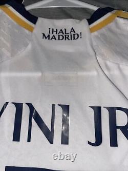 VINICIUS JR. Large Real Madrid Soccer Jersey Home 23/24 Player Version Authentic