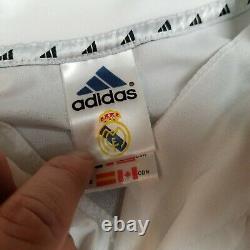 VINTAGE Adidas Mens Real Madrid Zidane Soccer Jersey XL Extra Large White Adult