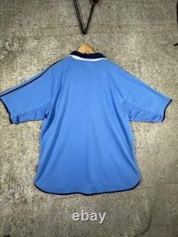 VTG 1999 2000 Real Madrid Third Kit XL Adidas Teka Blue Authentic UCL Jersey