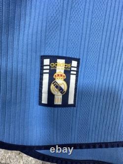 VTG 1999 2000 Real Madrid Third Kit XL Adidas Teka Blue Authentic UCL Jersey