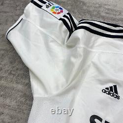 VTG Adidas David Beckham Real Madrid Jersey Large White 021804 Futbol 2003 2004