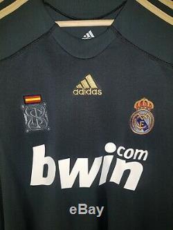 VTG Guti Real Madrid Higuain Soccer Jersey Adidas Long Sleeve Sz Medium RARE
