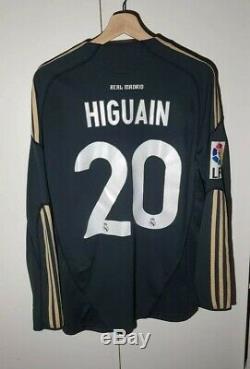 VTG Guti Real Madrid Higuain Soccer Jersey Adidas Long Sleeve Sz Medium RARE