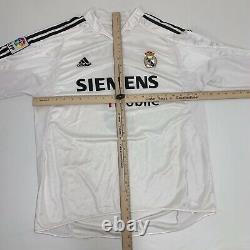 VTG Mens Real Madrid 2004 R. CARLOS #3 Sz L Soccer Long Sleeve jersey Football