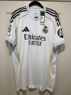 Valverde #8 Mens EXTRA LARGE Adidas Real Madrid Home Jersey FAN UCL