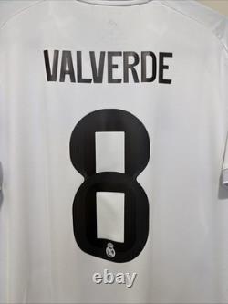 Valverde #8 Mens EXTRA LARGE Adidas Real Madrid Home Jersey FAN UCL