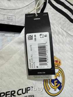 Valverde #8 Mens MEDIUM Adidas Real Madrid Authentic Super Copa Jersey