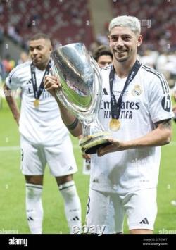Valverde #8 Mens MEDIUM Adidas Real Madrid Authentic Super Copa Jersey