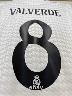 Valverde #8 Mens MEDIUM Adidas Real Madrid Authentic Super Copa Jersey