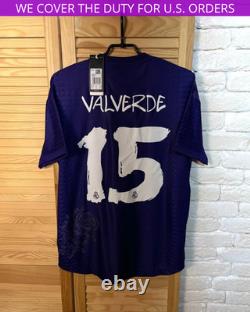 Valverde Real Madrid Authentic Y-3 Jersey Fourth Football Shirt 23 Adidas Men M