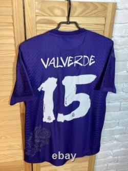 Valverde Real Madrid Authentic Y-3 Jersey Fourth Football Shirt 23 Adidas Men M